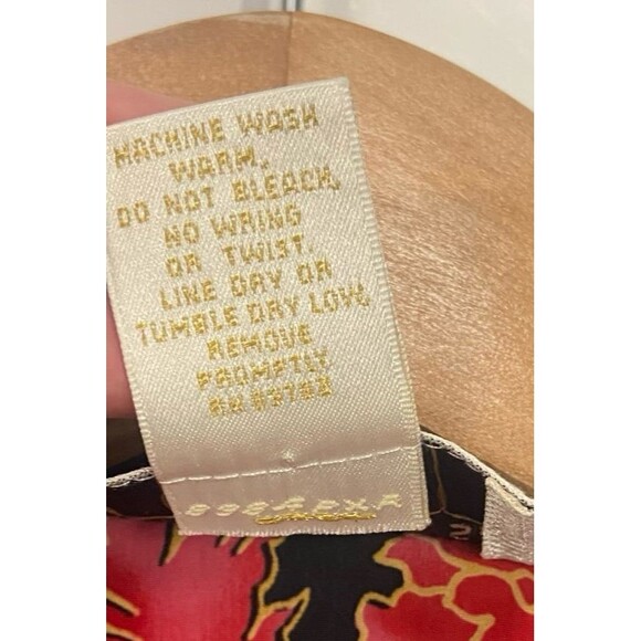 Vintage Victoria’s Secret Collection 2pc Set Sheer Pants Red Floral Size Small - Picture 3 of 12